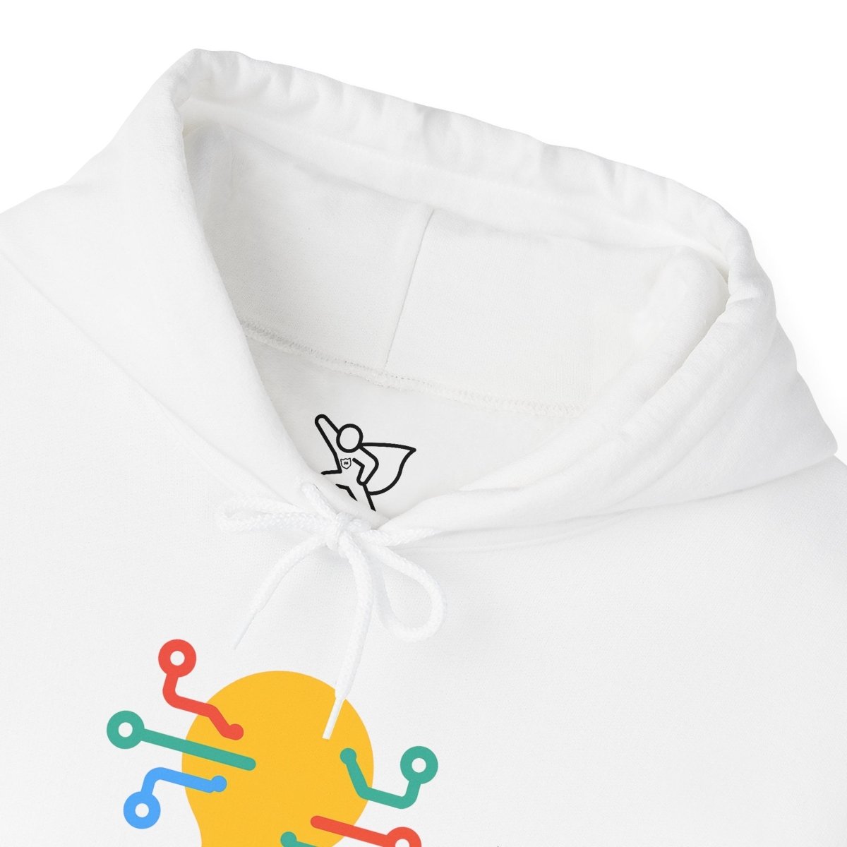 "Idea.exe Running" Unisex Heavy Blend™ Hooded Sweatshirt - Witty Tech Apparel, Vibrant Color Digital - Era Inspired Design - AI Tee Hero