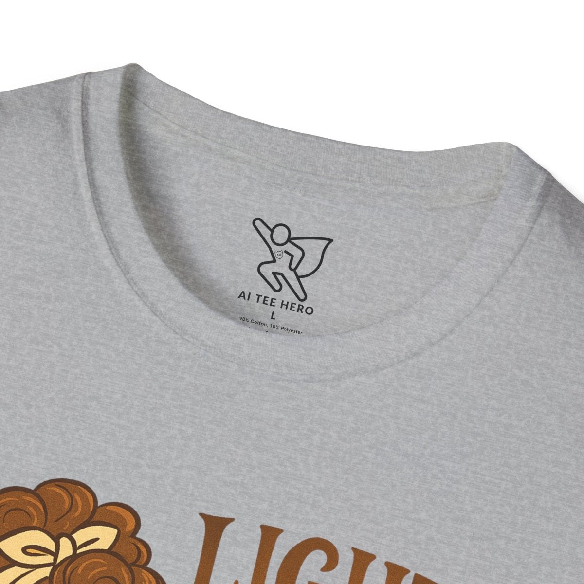 "Light the Calm" Unisex Softstyle Tee, Wellness Apparel, Cozy Gift, Self - Care Shirt, Mindfulness Clothing, Hopeful Message Tee - MINDSet Collection - AI Tee Hero