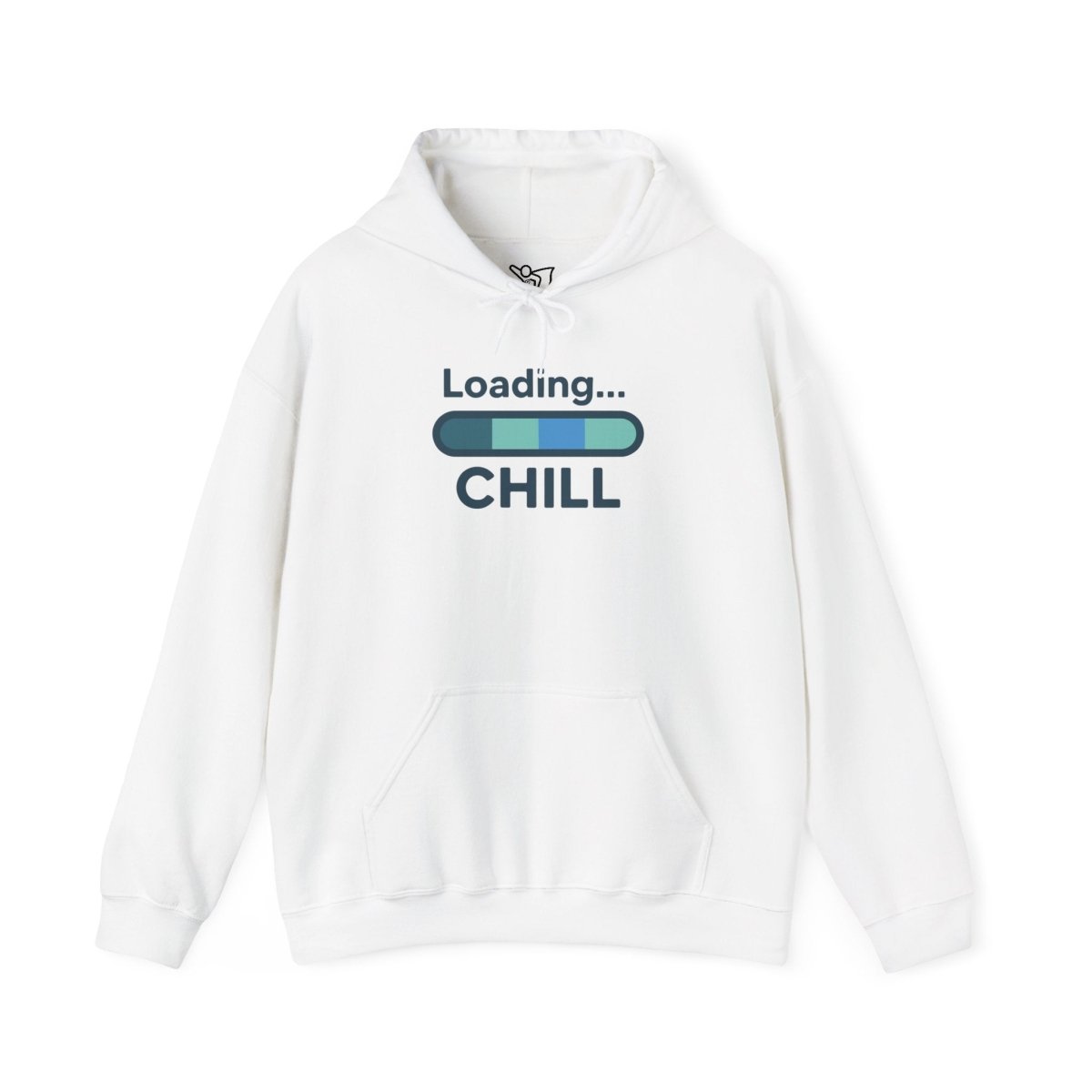 "Loading Chill" Unisex Hoodie, Cozy Sweatshirt for Relaxation, Perfect for Gifts, Chill Vibes, Casual Wear - AI Tee Hero