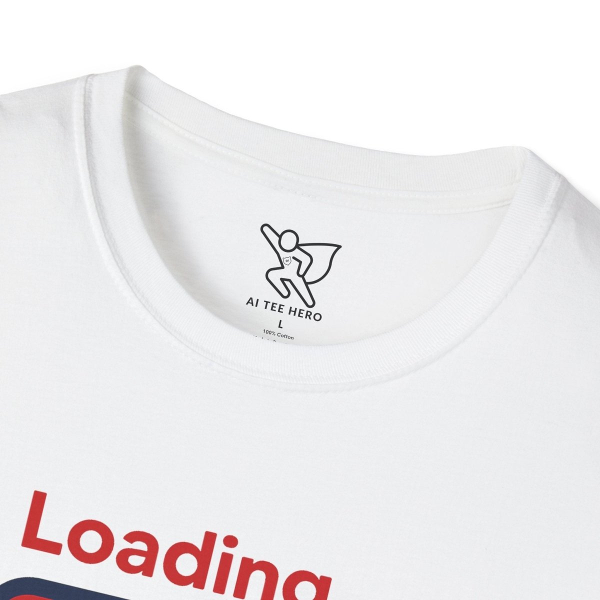 "Loading... Chill" Unisex Softstyle T-Shirt, Relaxed Fit Tee, Gift for Him/Her, Casual Wear, Chill Vibe Shirt, Summer Essentials, Lounge Apparel CW - 1 Blue - AI Tee Hero