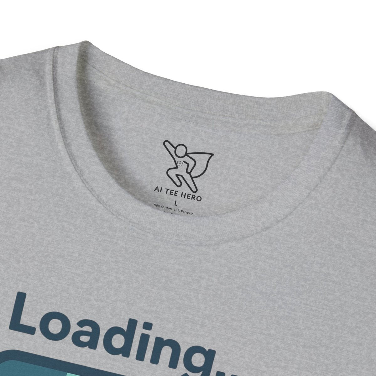 "Loading... Chill" Unisex Softstyle T-Shirt, Relaxed Fit Tee, Gift for Him/Her, Casual Wear, Chill Vibe Shirt, Summer Essentials, Lounge Apparel CW - 2 Teal - AI Tee Hero