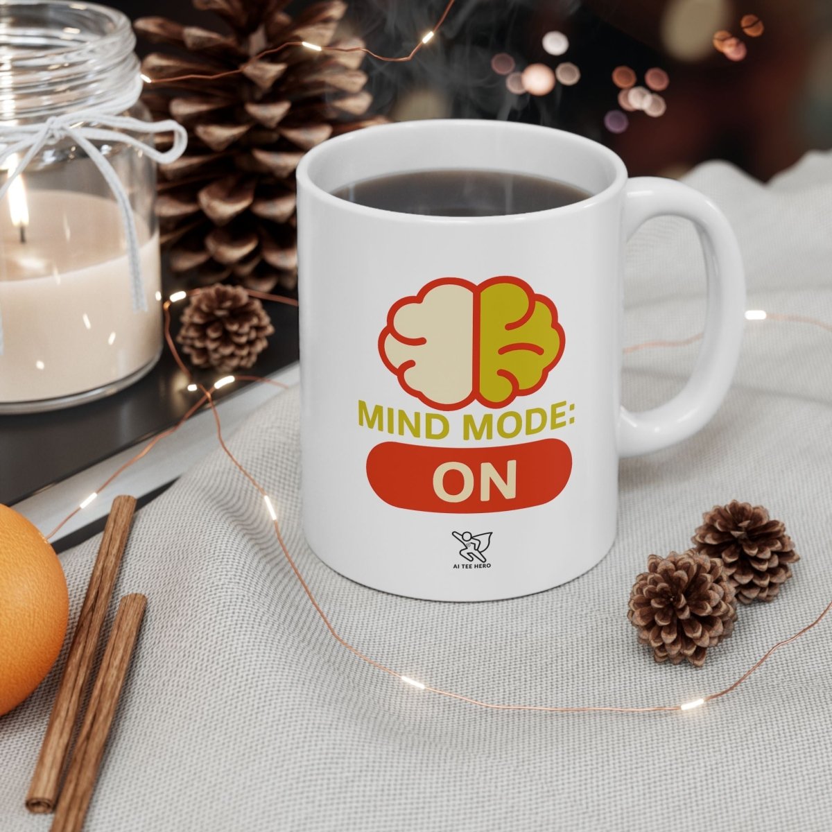 Mind Mode Ceramic Mug - Perfect for Coffee Lovers, Gifts for Friends, Office Decor, Birthday Present, Fun Kitchenware - AI Tee Hero