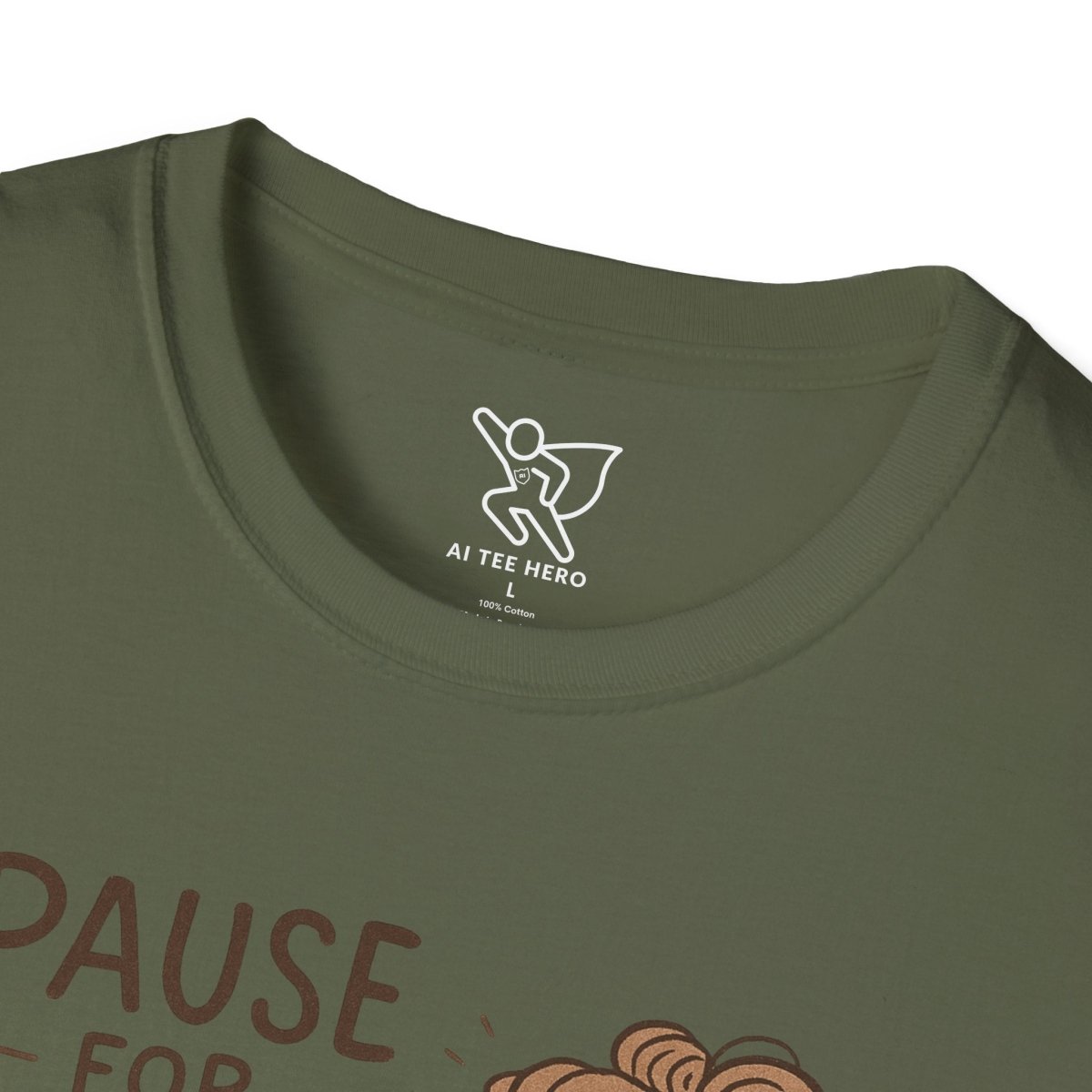 "Pause for Peace" Unisex T-Shirt, Casual Wear, Mindfulness Gift, Relaxation Tee, Inspirational Shirt, Great for Everyday Comfort - MINDSet Collection - AI Tee Hero