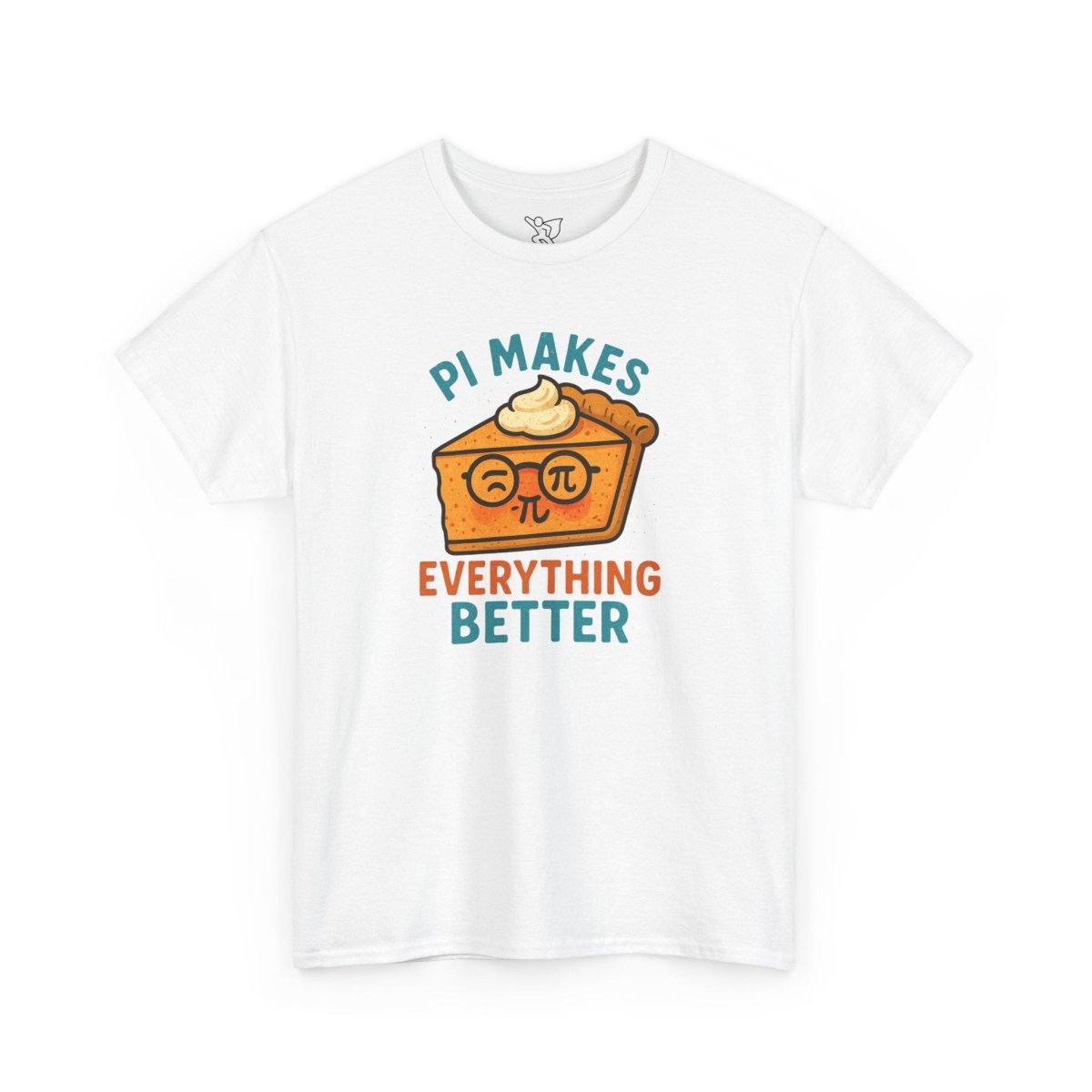"Pi Makes Everything Better" Unisex Heavy Cotton Tee, Math Shirt, Gift for Math Lovers, Pi Day Tee, Casual Wear, Funny Graphic Tee - AI Tee Hero