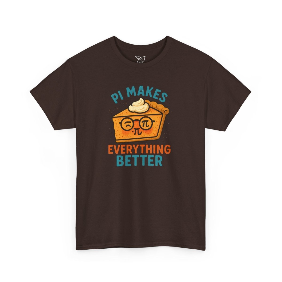 "Pi Makes Everything Better" Unisex Heavy Cotton Tee, Math Shirt, Gift for Math Lovers, Pi Day Tee, Casual Wear, Funny Graphic Tee - AI Tee Hero