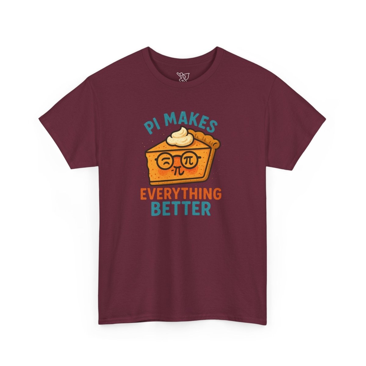 "Pi Makes Everything Better" Unisex Heavy Cotton Tee, Math Shirt, Gift for Math Lovers, Pi Day Tee, Casual Wear, Funny Graphic Tee - AI Tee Hero