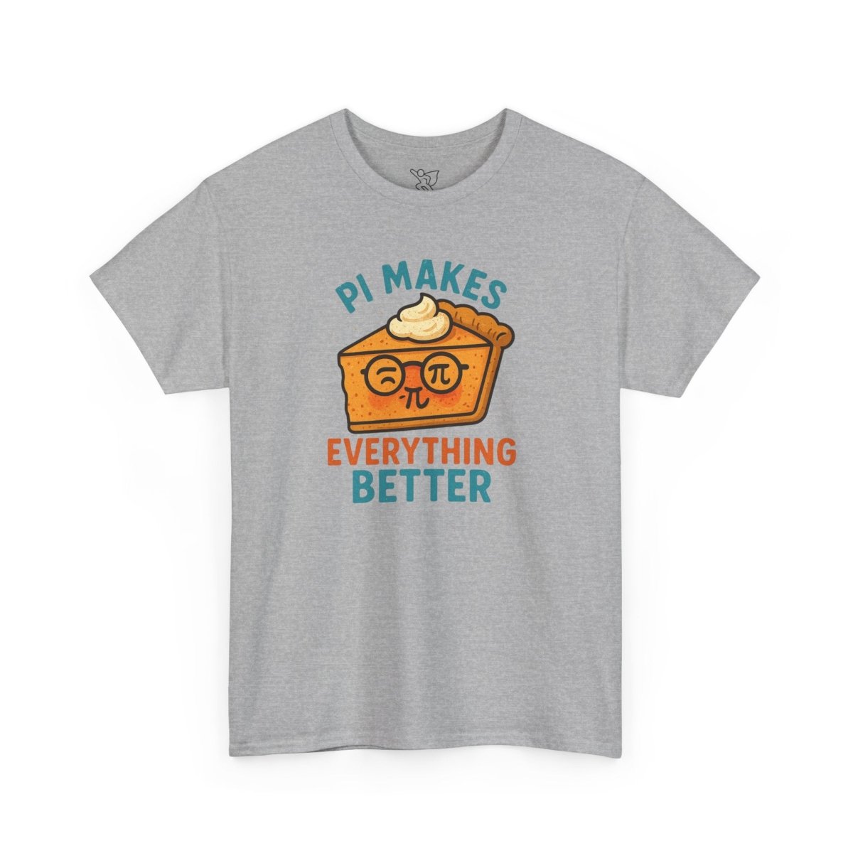 "Pi Makes Everything Better" Unisex Heavy Cotton Tee, Math Shirt, Gift for Math Lovers, Pi Day Tee, Casual Wear, Funny Graphic Tee - AI Tee Hero
