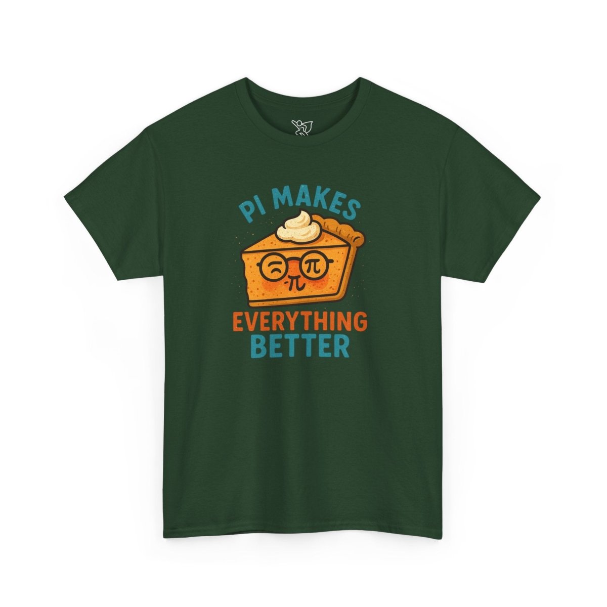 "Pi Makes Everything Better" Unisex Heavy Cotton Tee, Math Shirt, Gift for Math Lovers, Pi Day Tee, Casual Wear, Funny Graphic Tee - AI Tee Hero