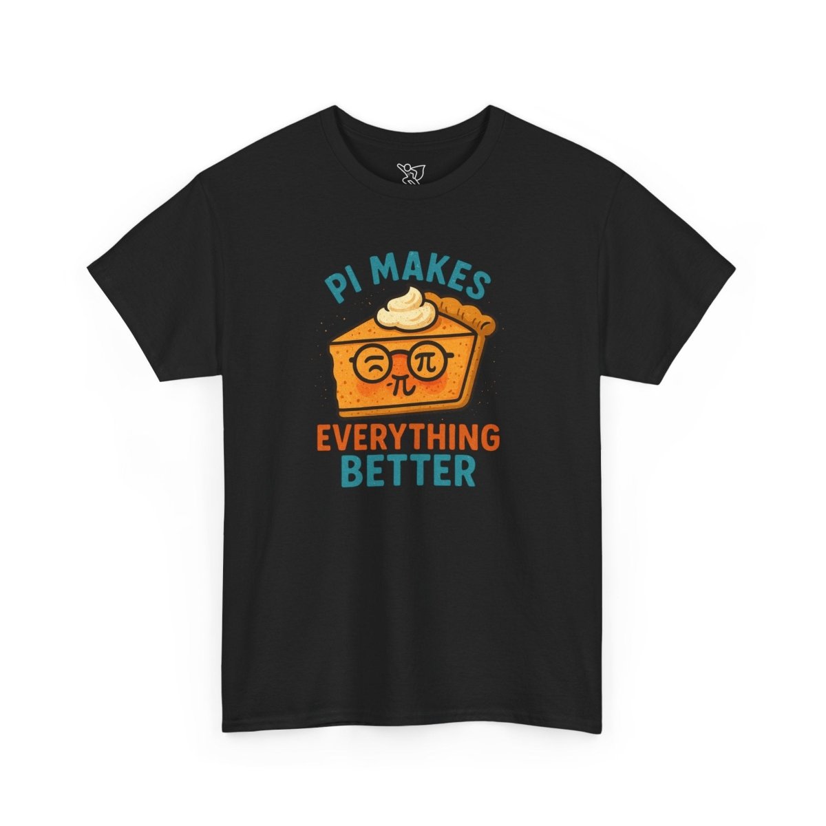"Pi Makes Everything Better" Unisex Heavy Cotton Tee, Math Shirt, Gift for Math Lovers, Pi Day Tee, Casual Wear, Funny Graphic Tee - AI Tee Hero