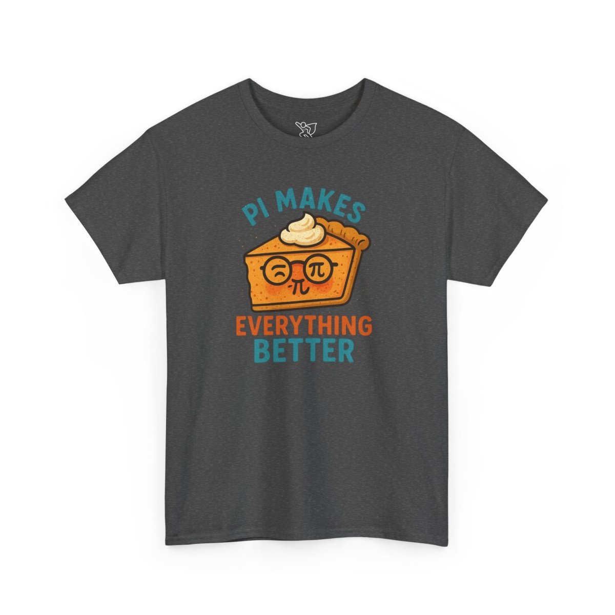 "Pi Makes Everything Better" Unisex Heavy Cotton Tee, Math Shirt, Gift for Math Lovers, Pi Day Tee, Casual Wear, Funny Graphic Tee - AI Tee Hero