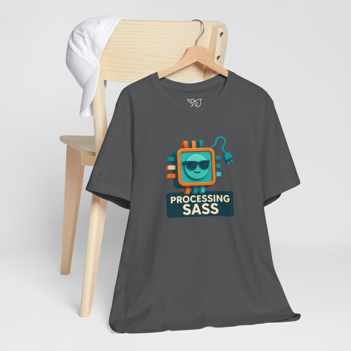 "Processing Sass" Graphic T-Shirt for Geeky Friends, Funny Gift, Casual Wear, Programmer Humor - AI Tee Hero