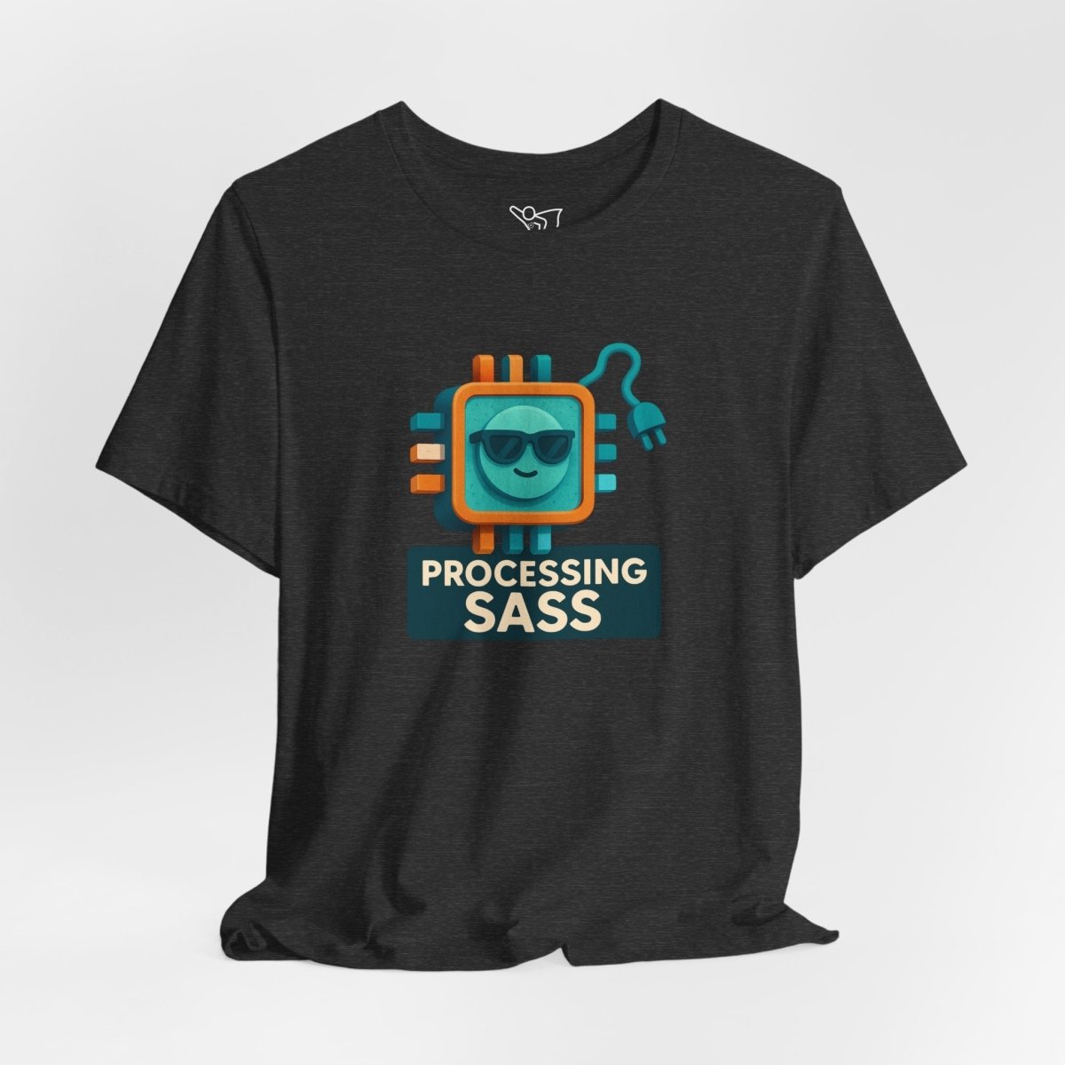 "Processing Sass" Graphic T-Shirt for Geeky Friends, Funny Gift, Casual Wear, Programmer Humor - AI Tee Hero
