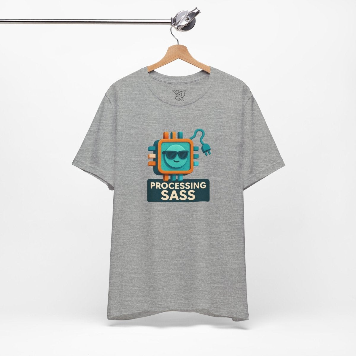 "Processing Sass" Graphic T-Shirt for Geeky Friends, Funny Gift, Casual Wear, Programmer Humor - AI Tee Hero