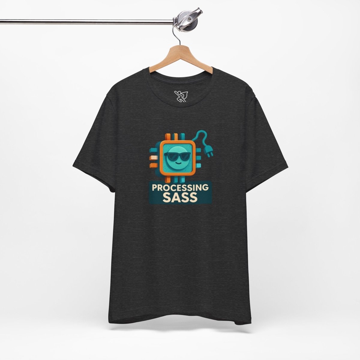 "Processing Sass" Graphic T-Shirt for Geeky Friends, Funny Gift, Casual Wear, Programmer Humor - AI Tee Hero