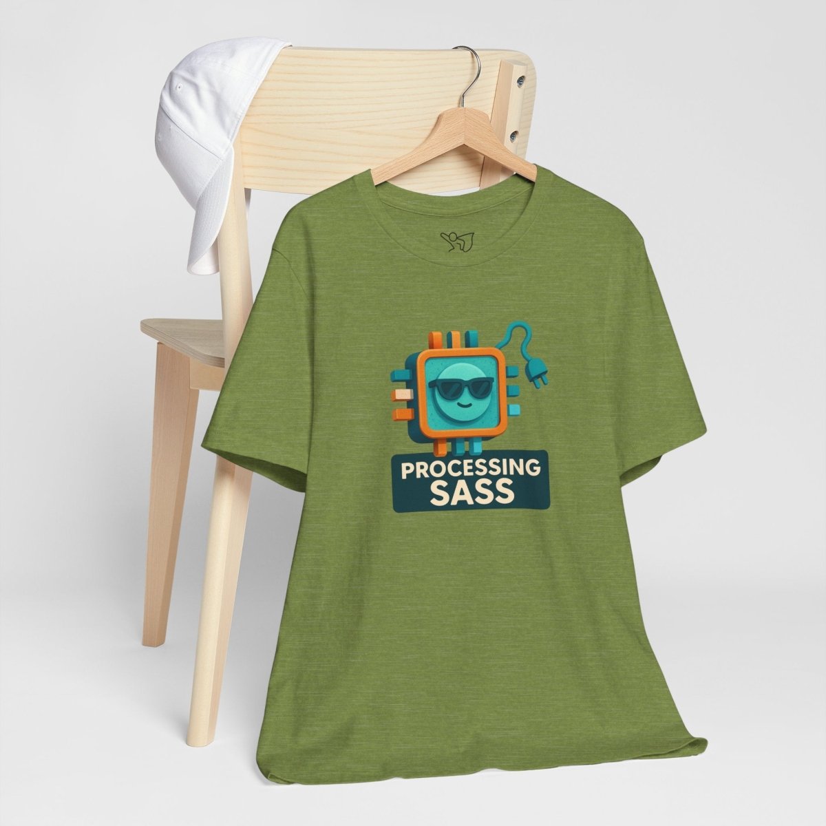 "Processing Sass" Graphic T-Shirt for Geeky Friends, Funny Gift, Casual Wear, Programmer Humor - AI Tee Hero