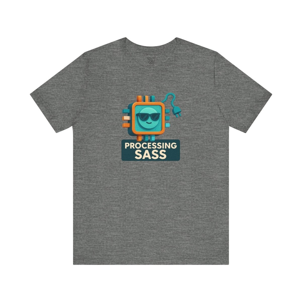 "Processing Sass" Graphic T-Shirt for Geeky Friends, Funny Gift, Casual Wear, Programmer Humor - AI Tee Hero