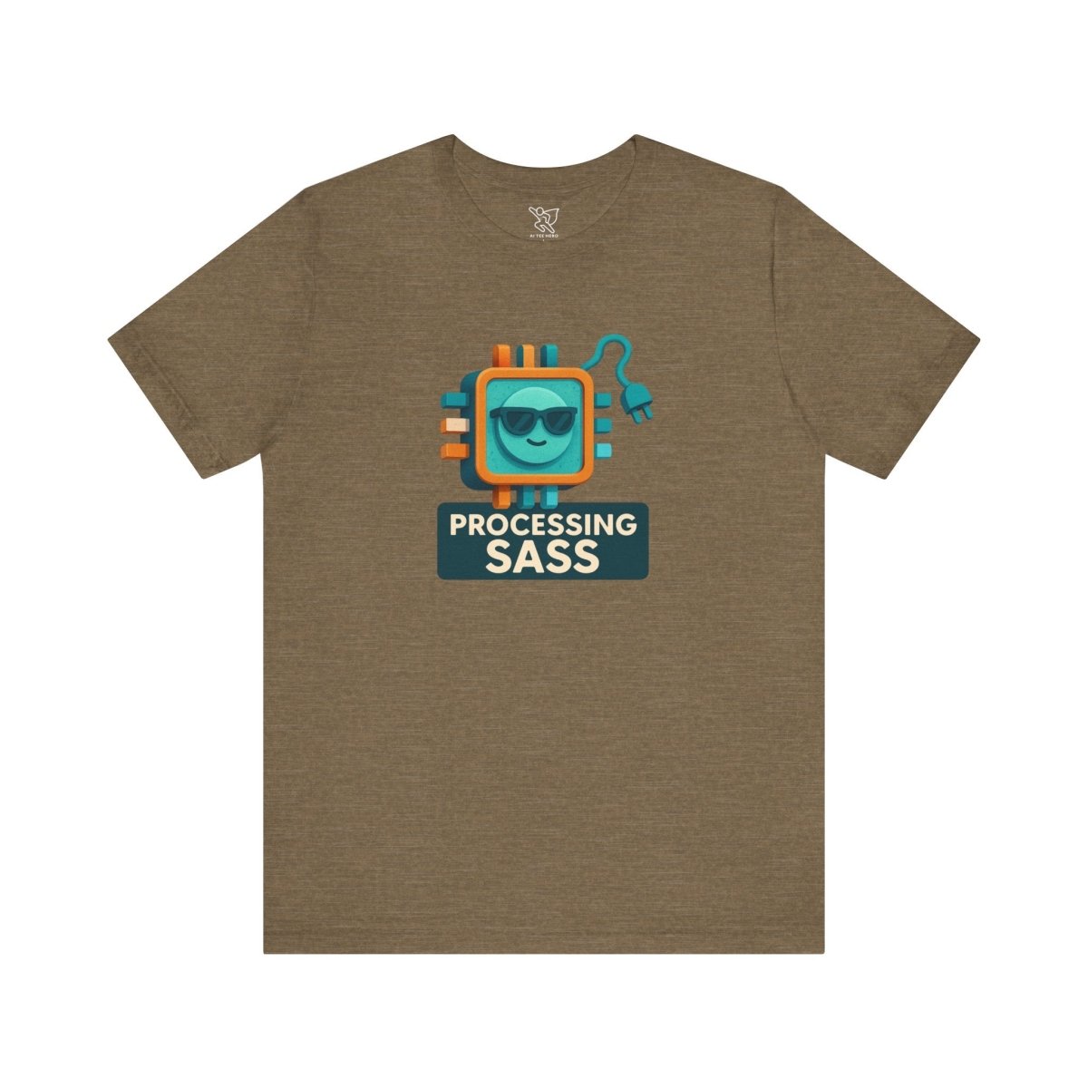 "Processing Sass" Graphic T-Shirt for Geeky Friends, Funny Gift, Casual Wear, Programmer Humor - AI Tee Hero