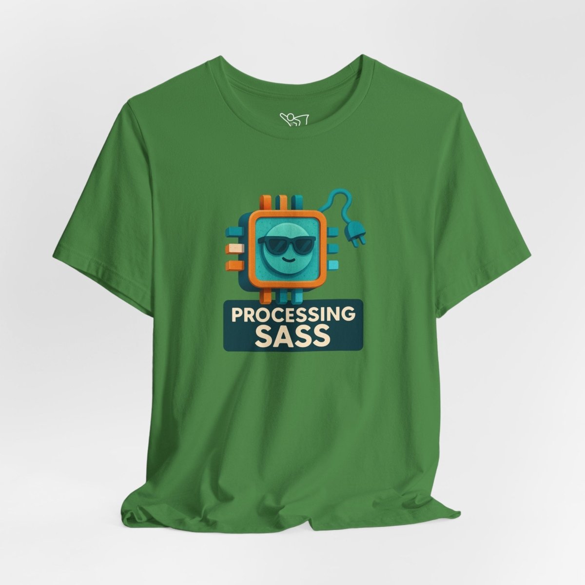 "Processing Sass" Graphic T-Shirt for Geeky Friends, Funny Gift, Casual Wear, Programmer Humor - AI Tee Hero