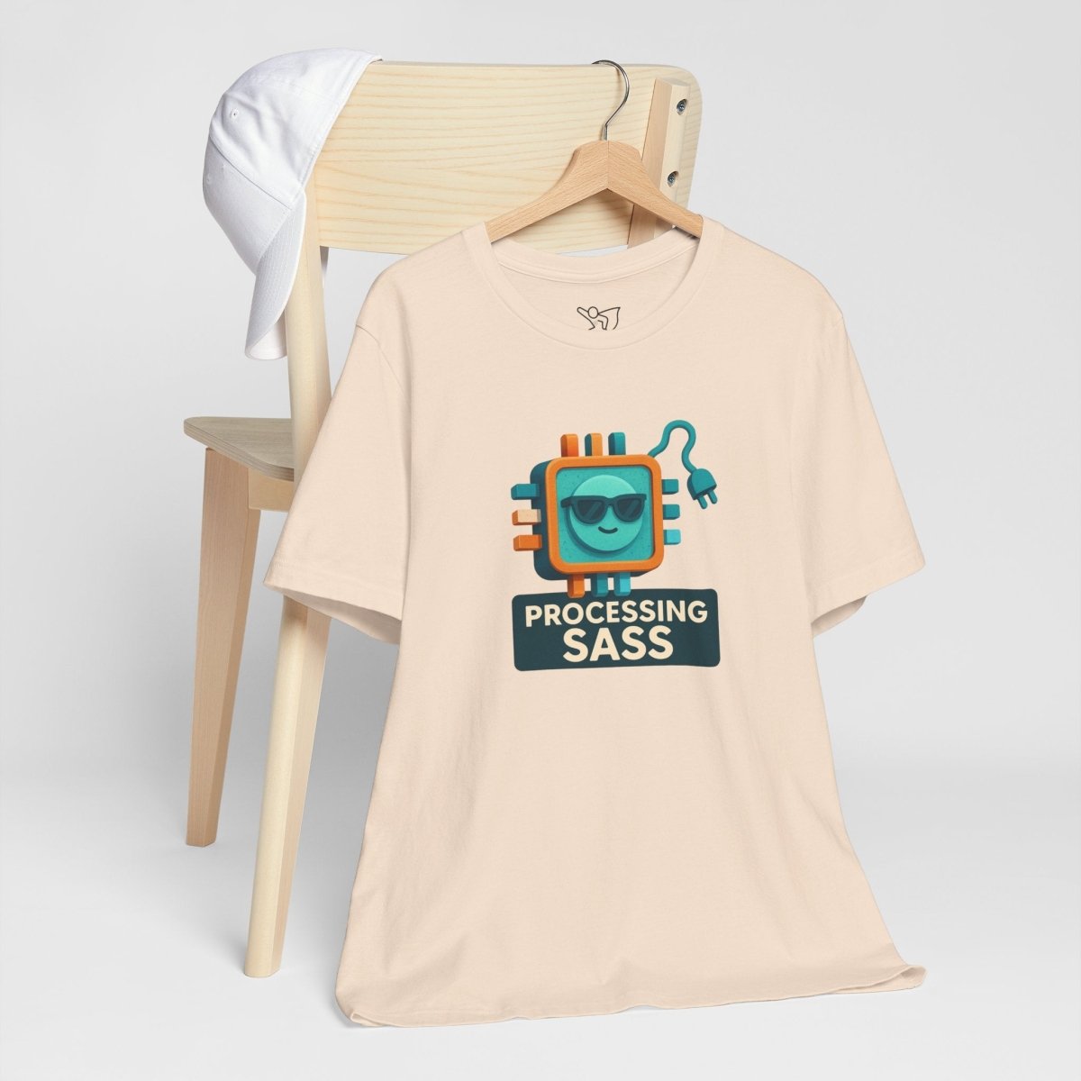 "Processing Sass" Graphic T-Shirt for Geeky Friends, Funny Gift, Casual Wear, Programmer Humor - AI Tee Hero