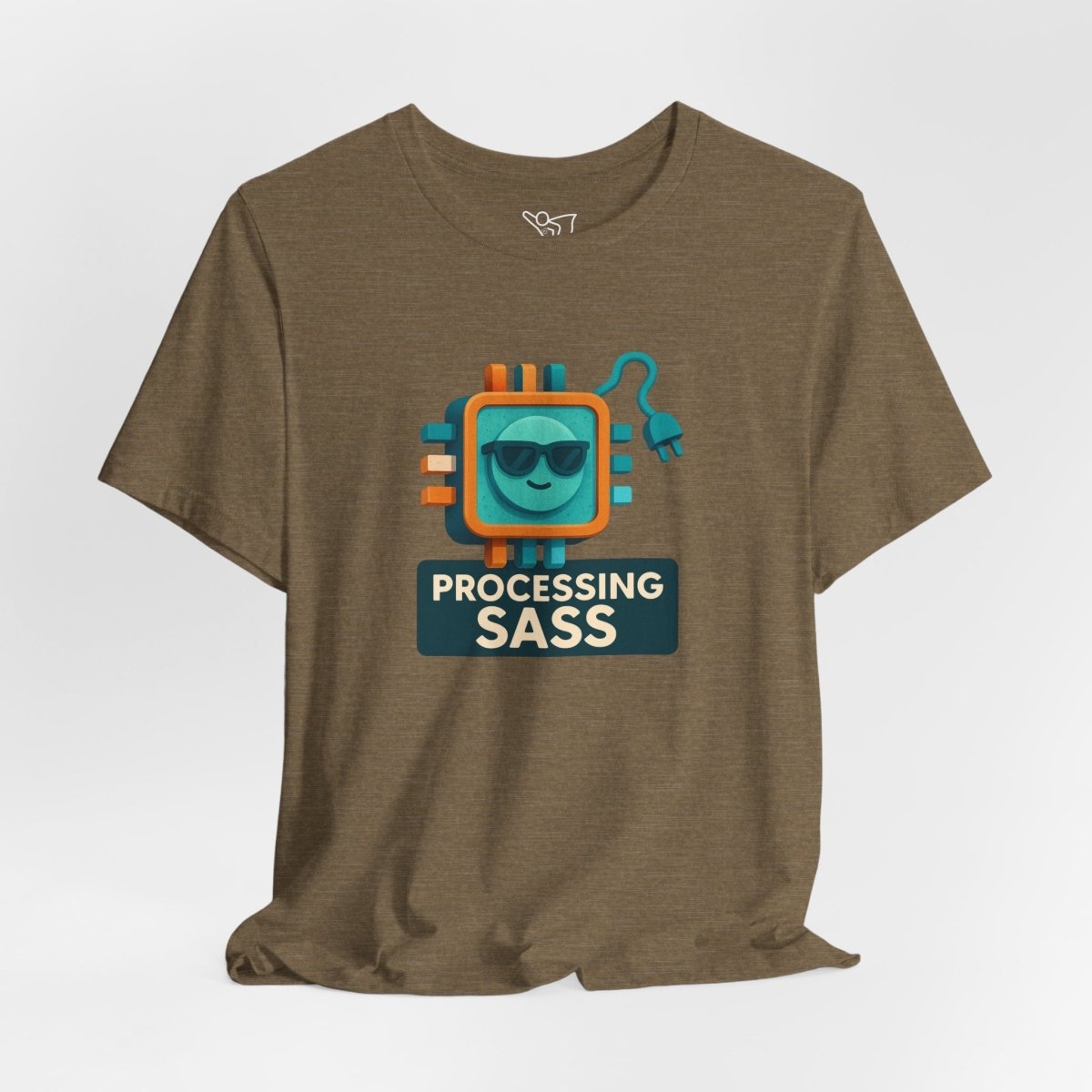 "Processing Sass" Graphic T-Shirt for Geeky Friends, Funny Gift, Casual Wear, Programmer Humor - AI Tee Hero