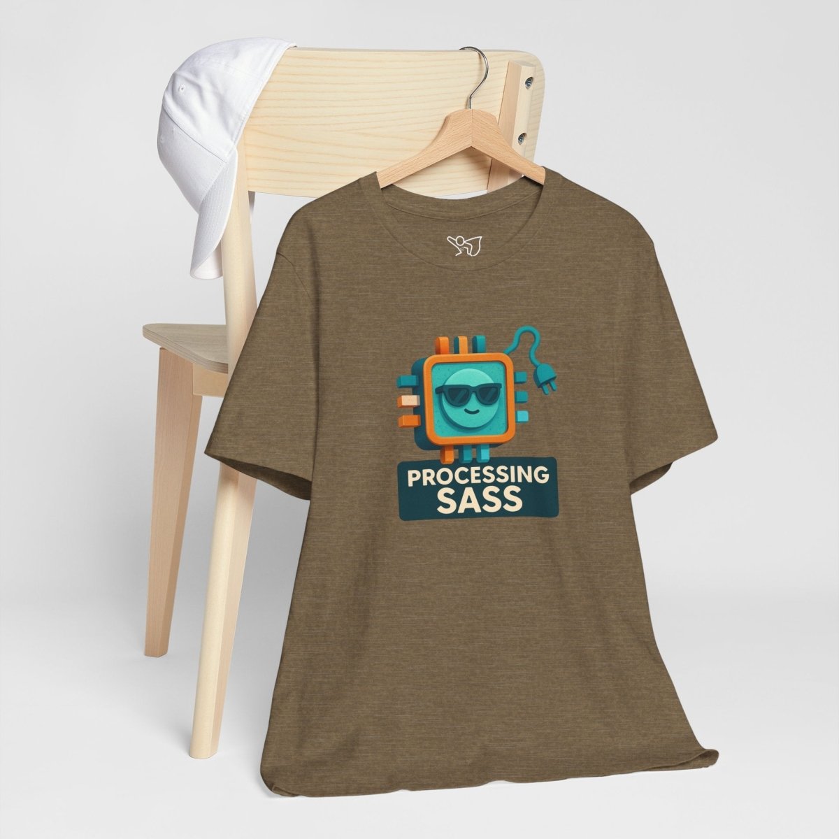 "Processing Sass" Graphic T-Shirt for Geeky Friends, Funny Gift, Casual Wear, Programmer Humor - AI Tee Hero