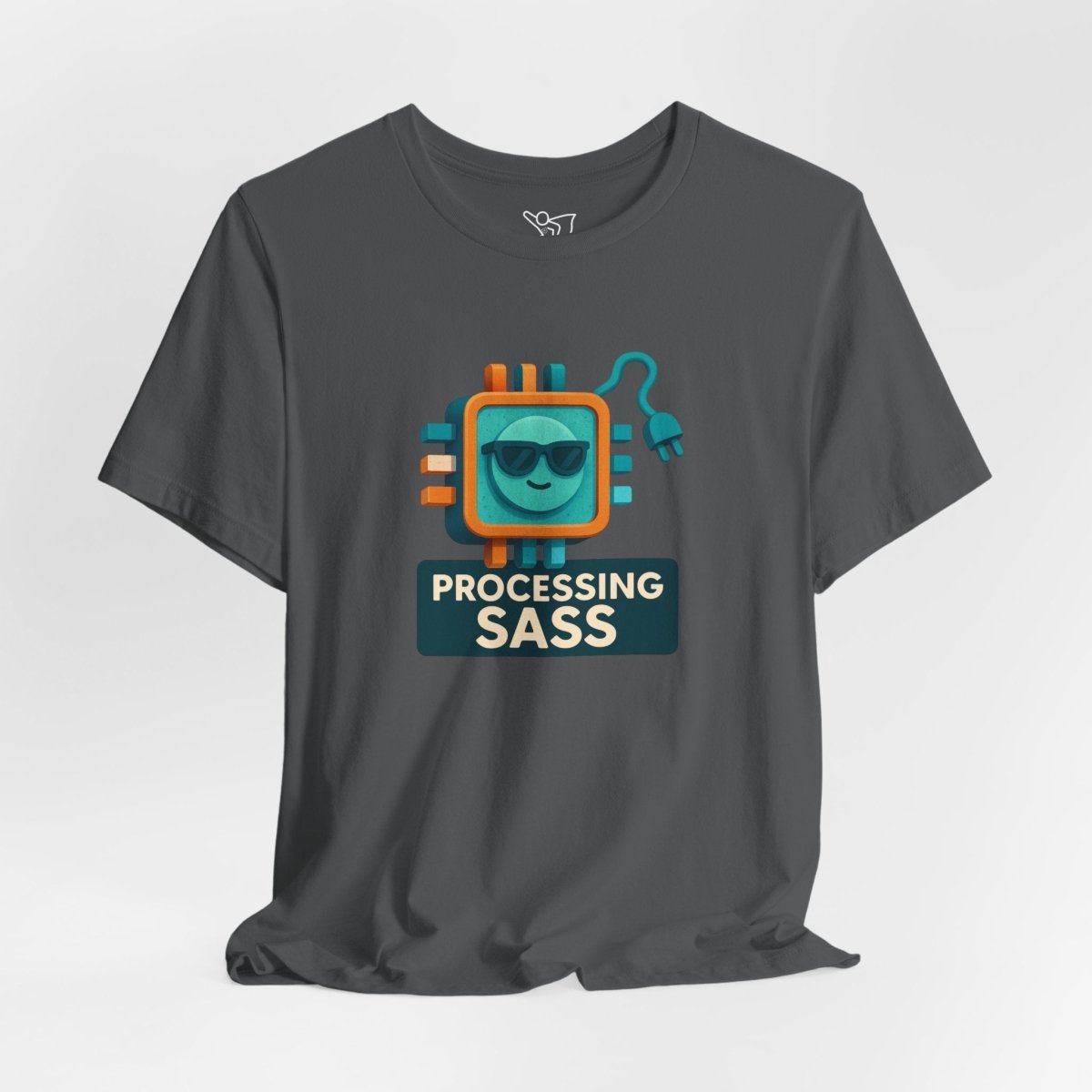 "Processing Sass" Graphic T-Shirt for Geeky Friends, Funny Gift, Casual Wear, Programmer Humor - AI Tee Hero