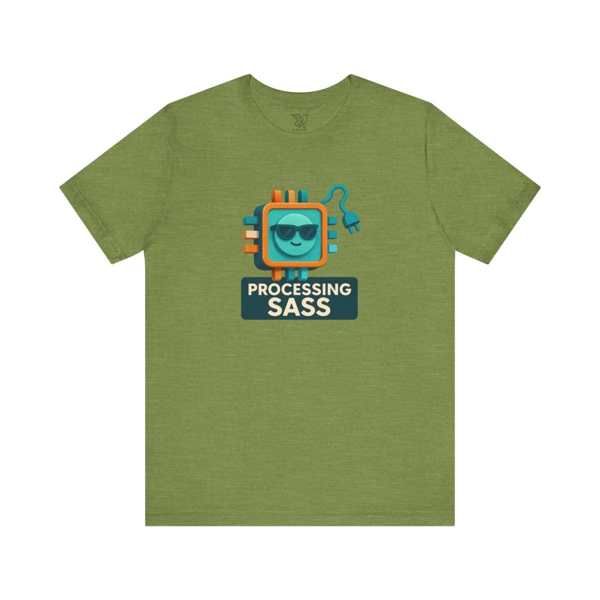 "Processing Sass" Graphic T-Shirt for Geeky Friends, Funny Gift, Casual Wear, Programmer Humor - AI Tee Hero