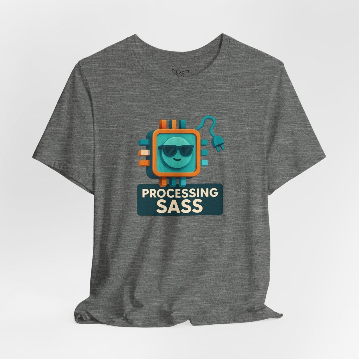 "Processing Sass" Graphic T-Shirt for Geeky Friends, Funny Gift, Casual Wear, Programmer Humor - AI Tee Hero