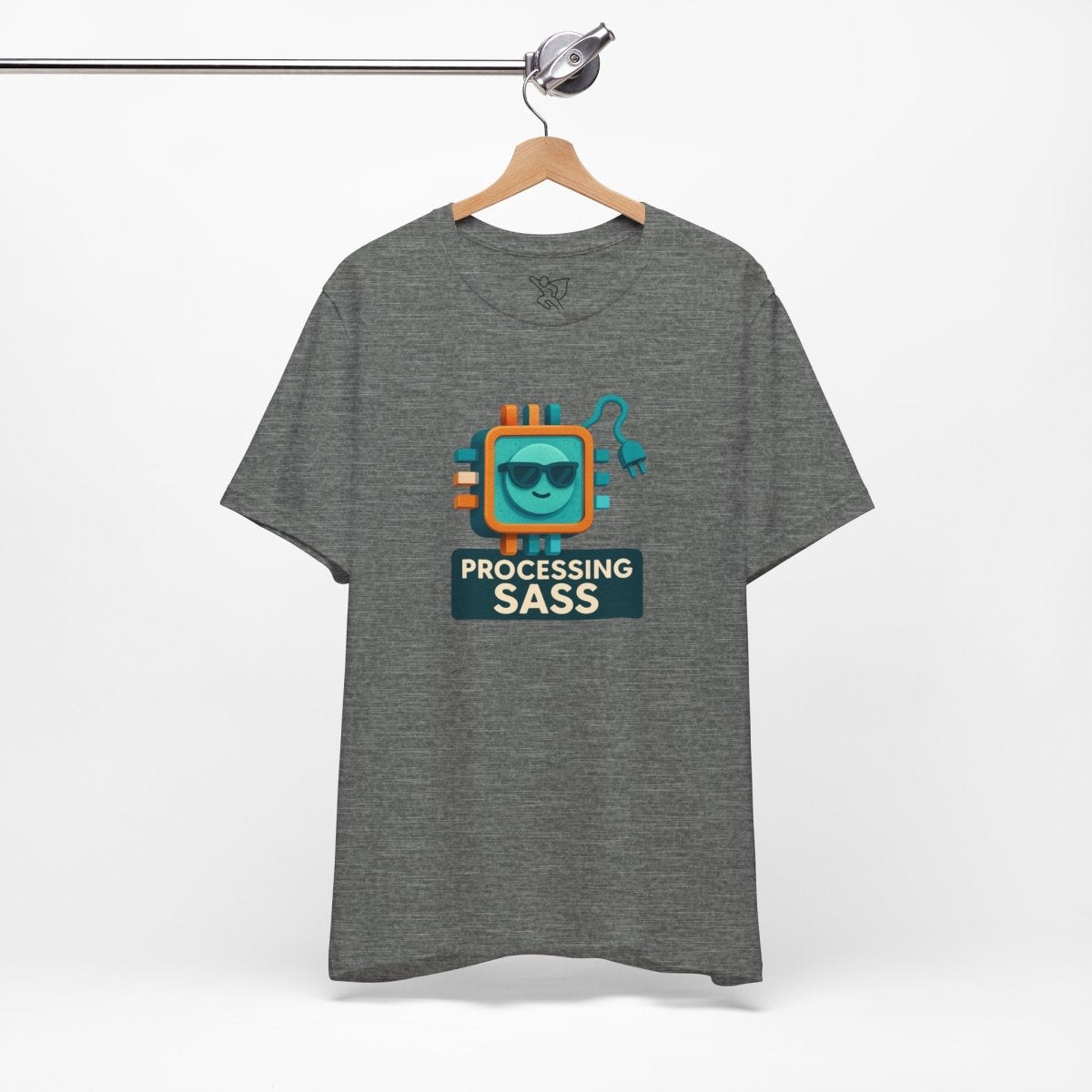 "Processing Sass" Graphic T-Shirt for Geeky Friends, Funny Gift, Casual Wear, Programmer Humor - AI Tee Hero