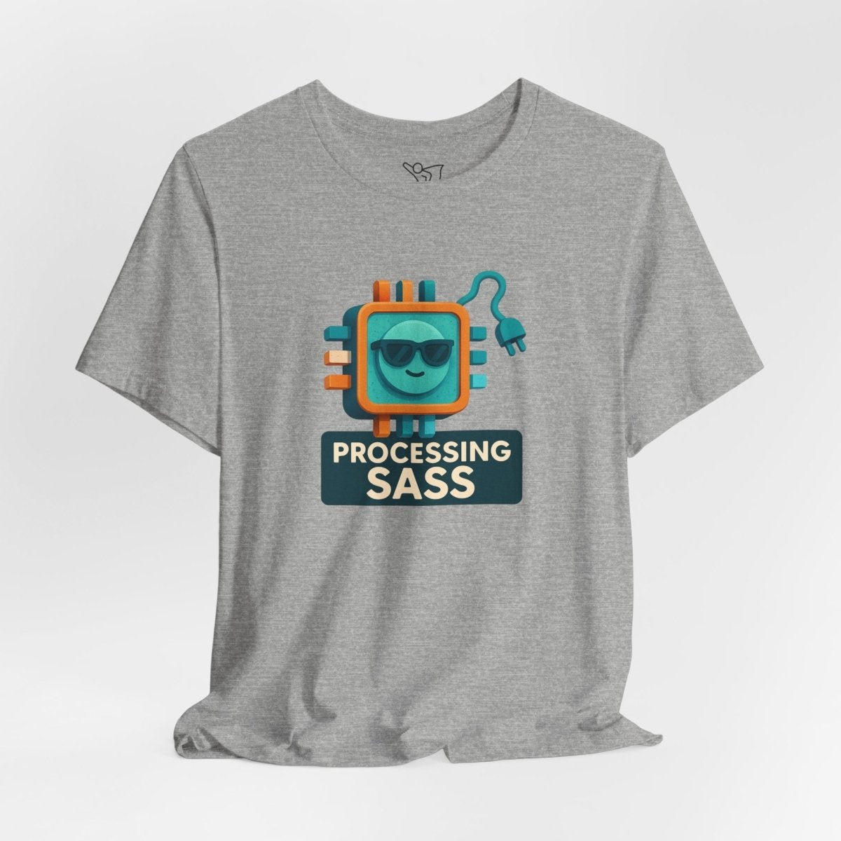 "Processing Sass" Graphic T-Shirt for Geeky Friends, Funny Gift, Casual Wear, Programmer Humor - AI Tee Hero