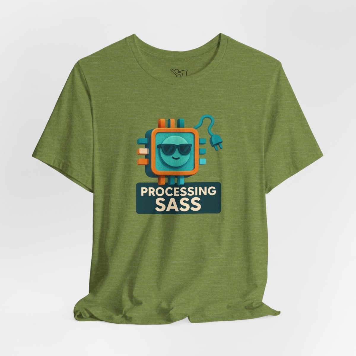 "Processing Sass" Graphic T-Shirt for Geeky Friends, Funny Gift, Casual Wear, Programmer Humor - AI Tee Hero