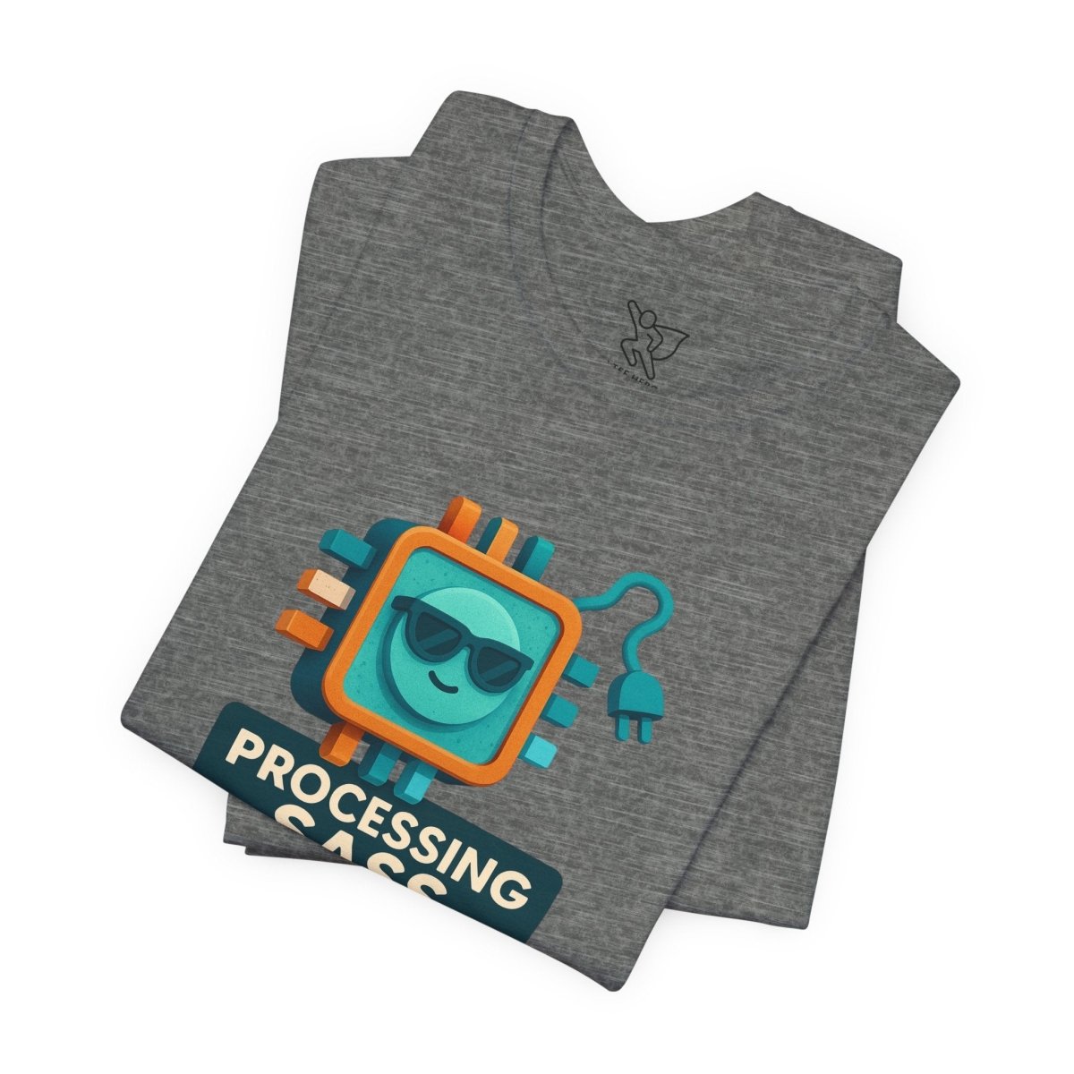 "Processing Sass" Graphic T-Shirt for Geeky Friends, Funny Gift, Casual Wear, Programmer Humor - AI Tee Hero