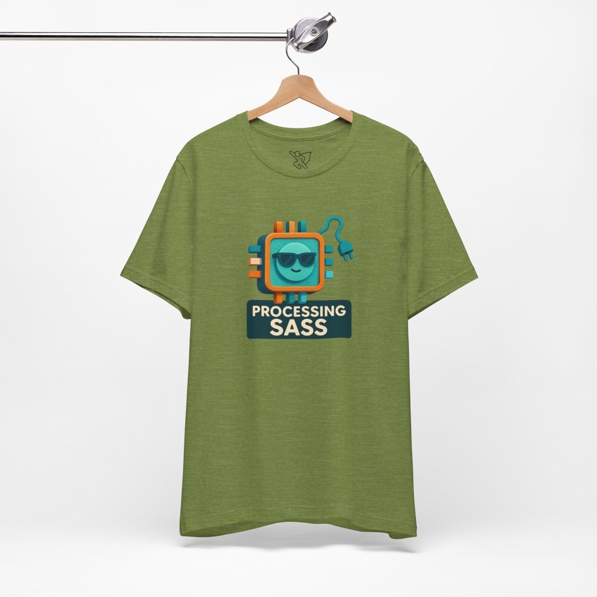 "Processing Sass" Graphic T-Shirt for Geeky Friends, Funny Gift, Casual Wear, Programmer Humor - AI Tee Hero