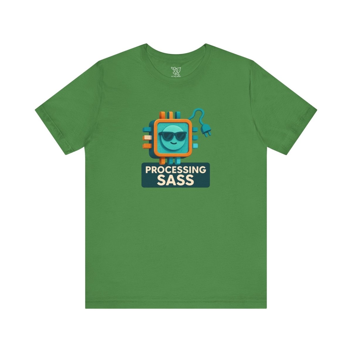 "Processing Sass" Graphic T-Shirt for Geeky Friends, Funny Gift, Casual Wear, Programmer Humor - AI Tee Hero