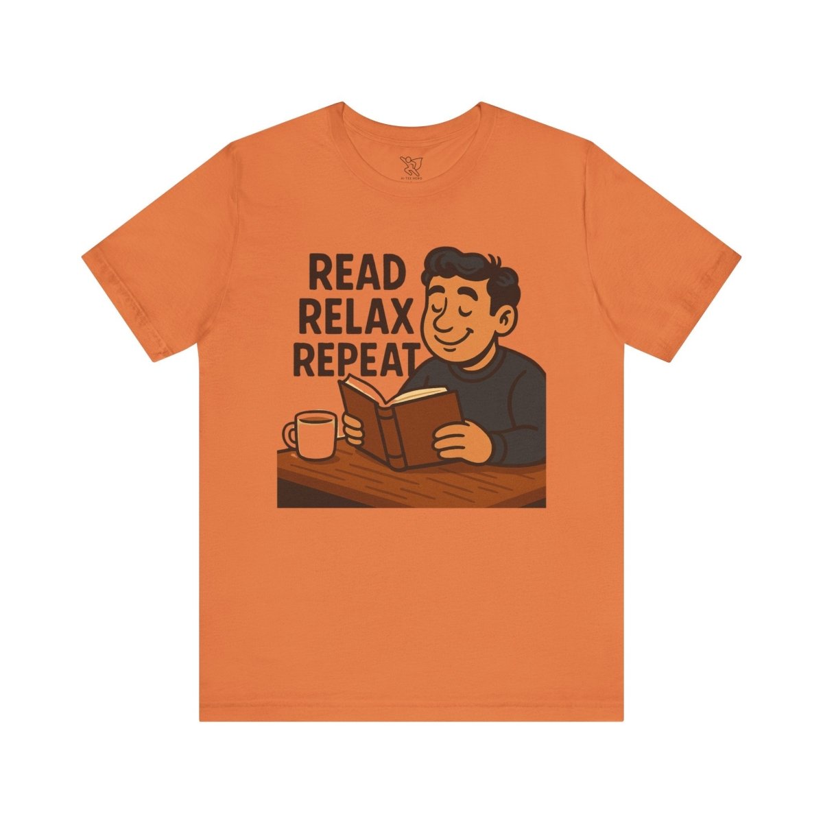 "Read. Relax. Repeat." Cozy Reading Shirt, Book Lover Gift, Unisex Casual Tee, Perfect for Book Clubs, Relaxing Days - MINDSet Collection - AI Tee Hero