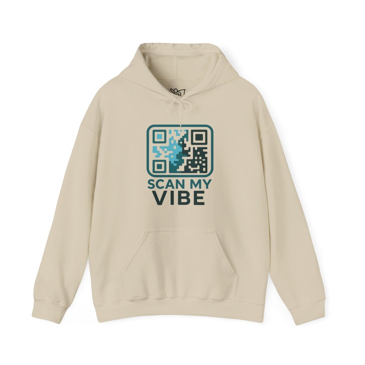 "Scan My Vibe" Hoodie, Unisex Sweatshirt, Casual Streetwear, Trendy Gift, Tech Apparel, Perfect for Events, Comfortable Fashion - AI Tee Hero