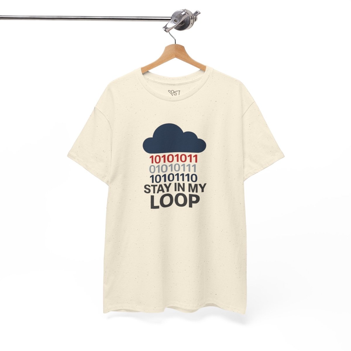 "Stay in My Loop T-Shirt" Tech Humor Shirt, Gift for Coders, Casual Everyday Wear, Cloud Design CW - 1 Blue - AI Tee Hero