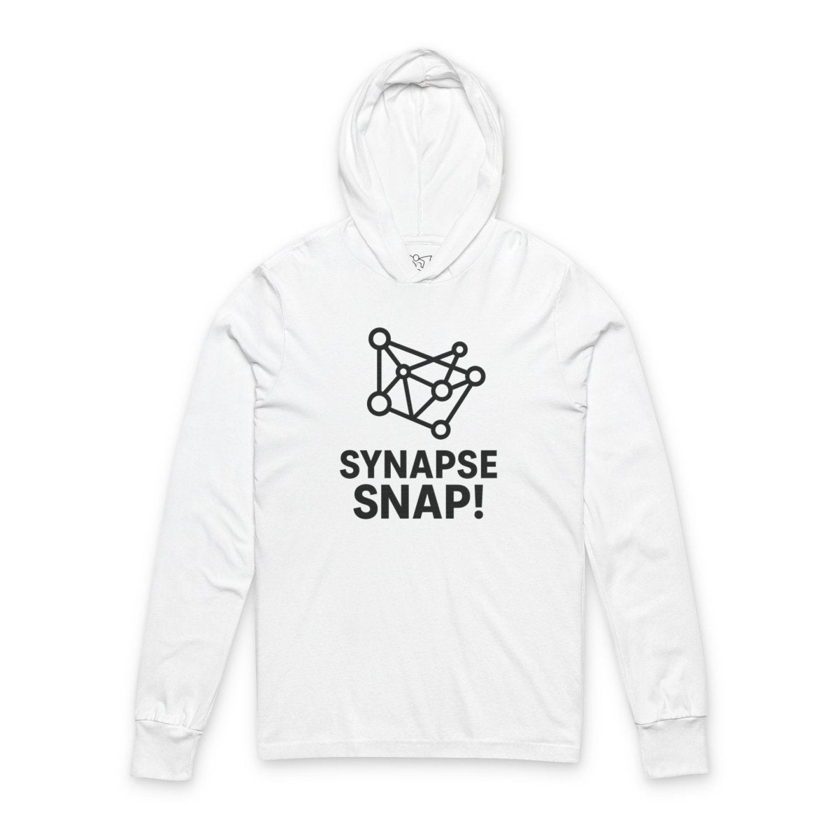 "Synapse Snap!" Unisex Hooded Long Sleeve Tee, Inspired by Science, Perfect for Casual Wear, Gifts for Nerds, Fall Activities, Stylish Tee - AI Tee Hero