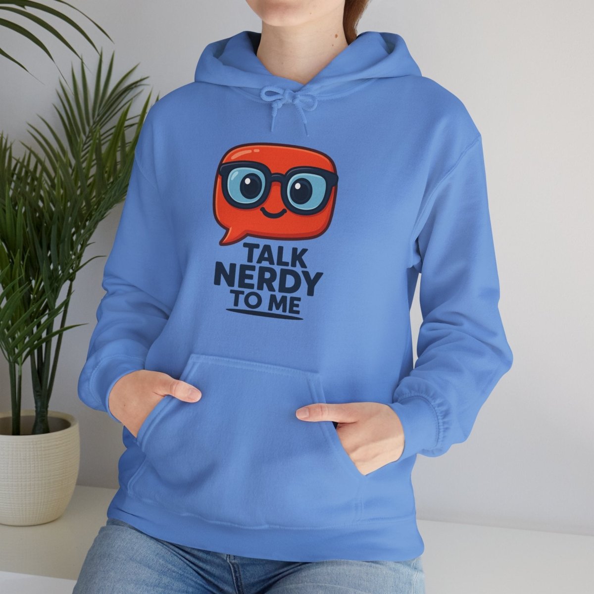 "Talk Nerdy To Me" Funny Hoodie for Geeky Friends, Gift for Gamers, Trendy Sweatshirt, Hoodie for Nerds - AI Tee Hero