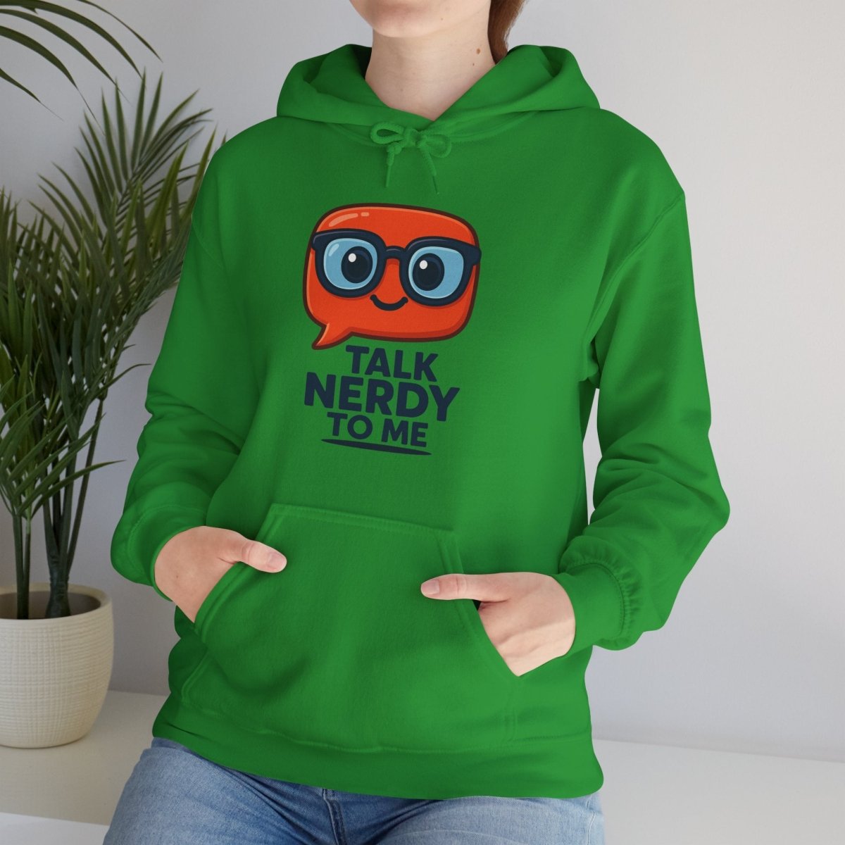 "Talk Nerdy To Me" Funny Hoodie for Geeky Friends, Gift for Gamers, Trendy Sweatshirt, Hoodie for Nerds - AI Tee Hero