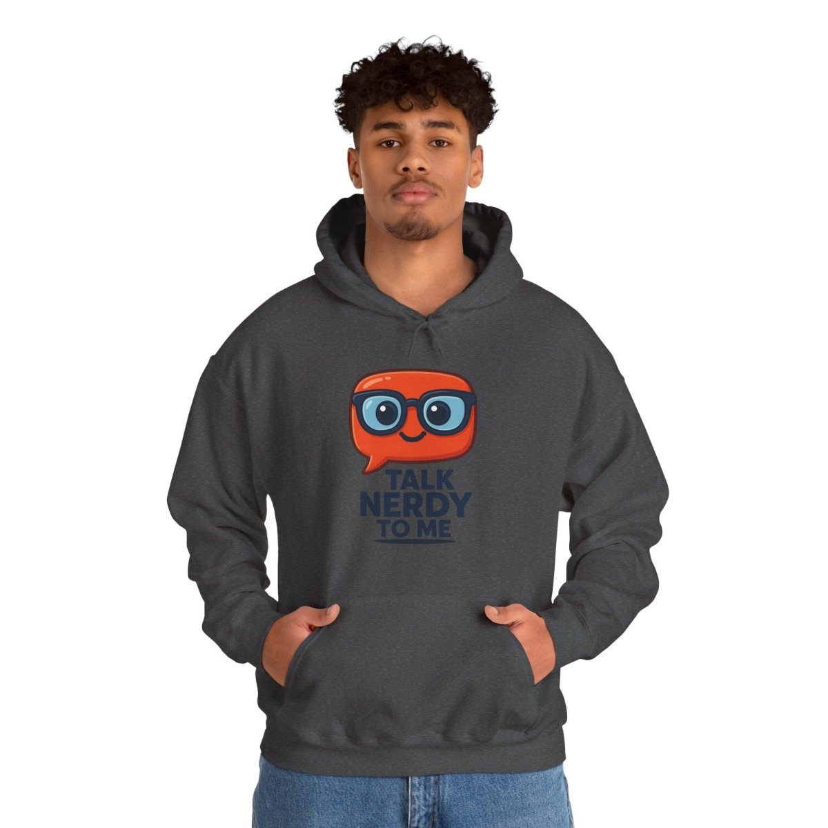 "Talk Nerdy To Me" Funny Hoodie for Geeky Friends, Gift for Gamers, Trendy Sweatshirt, Hoodie for Nerds - AI Tee Hero
