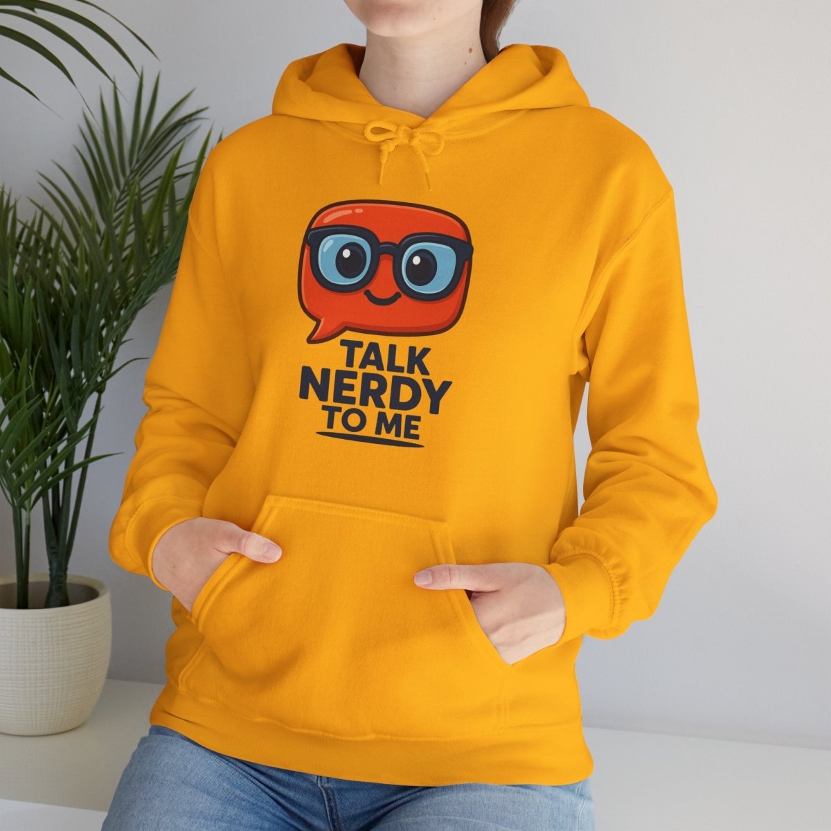 "Talk Nerdy To Me" Funny Hoodie for Geeky Friends, Gift for Gamers, Trendy Sweatshirt, Hoodie for Nerds - AI Tee Hero