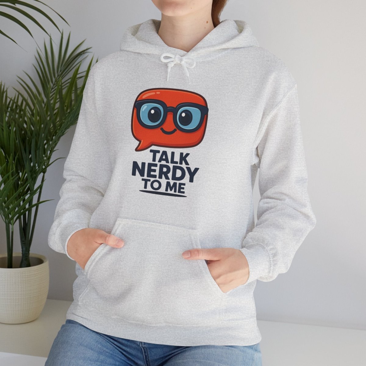 "Talk Nerdy To Me" Funny Hoodie for Geeky Friends, Gift for Gamers, Trendy Sweatshirt, Hoodie for Nerds - AI Tee Hero