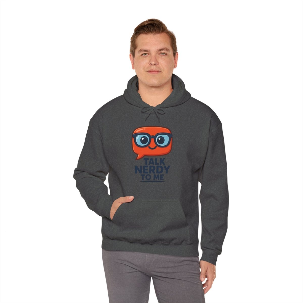 "Talk Nerdy To Me" Funny Hoodie for Geeky Friends, Gift for Gamers, Trendy Sweatshirt, Hoodie for Nerds - AI Tee Hero