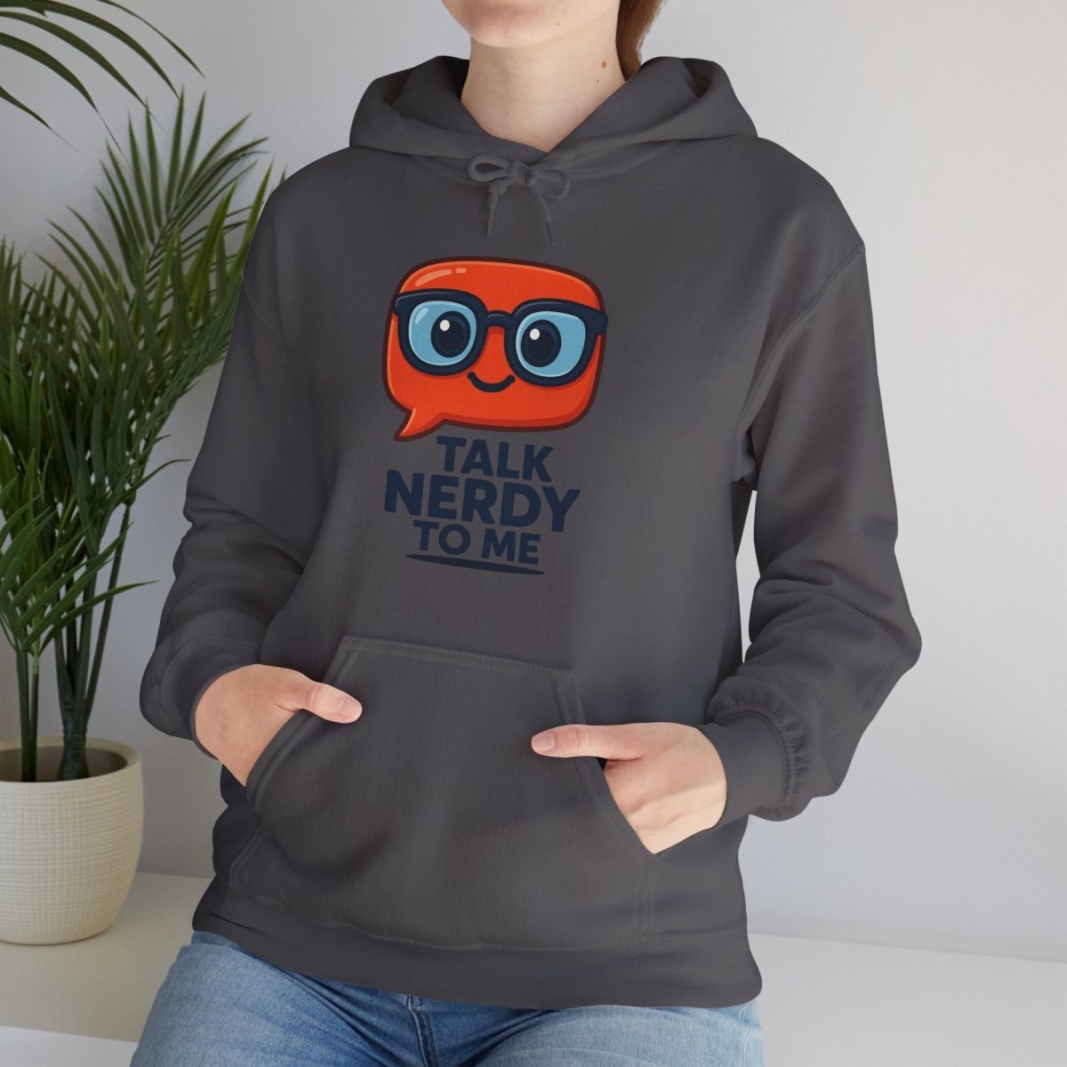 "Talk Nerdy To Me" Funny Hoodie for Geeky Friends, Gift for Gamers, Trendy Sweatshirt, Hoodie for Nerds - AI Tee Hero