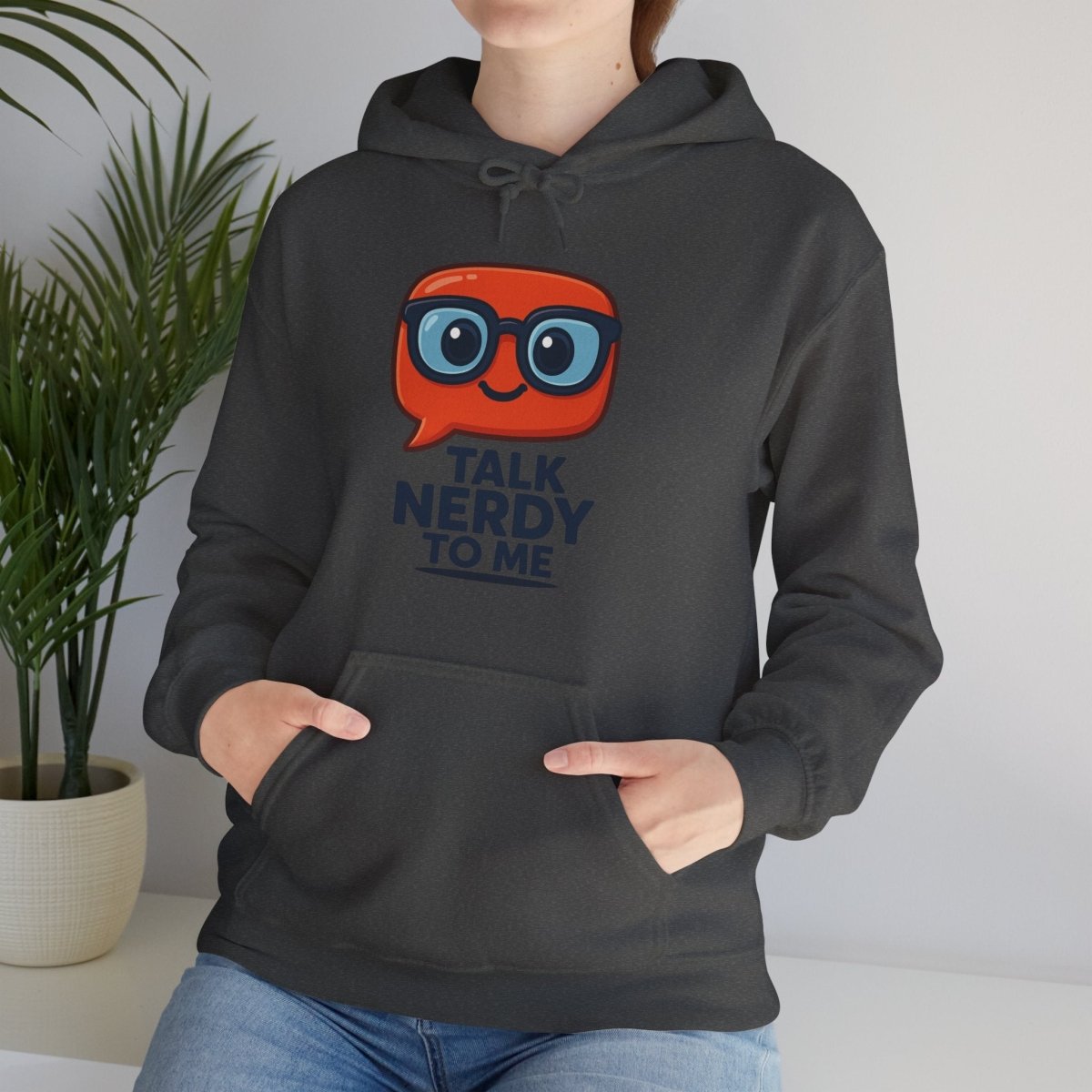 "Talk Nerdy To Me" Funny Hoodie for Geeky Friends, Gift for Gamers, Trendy Sweatshirt, Hoodie for Nerds - AI Tee Hero