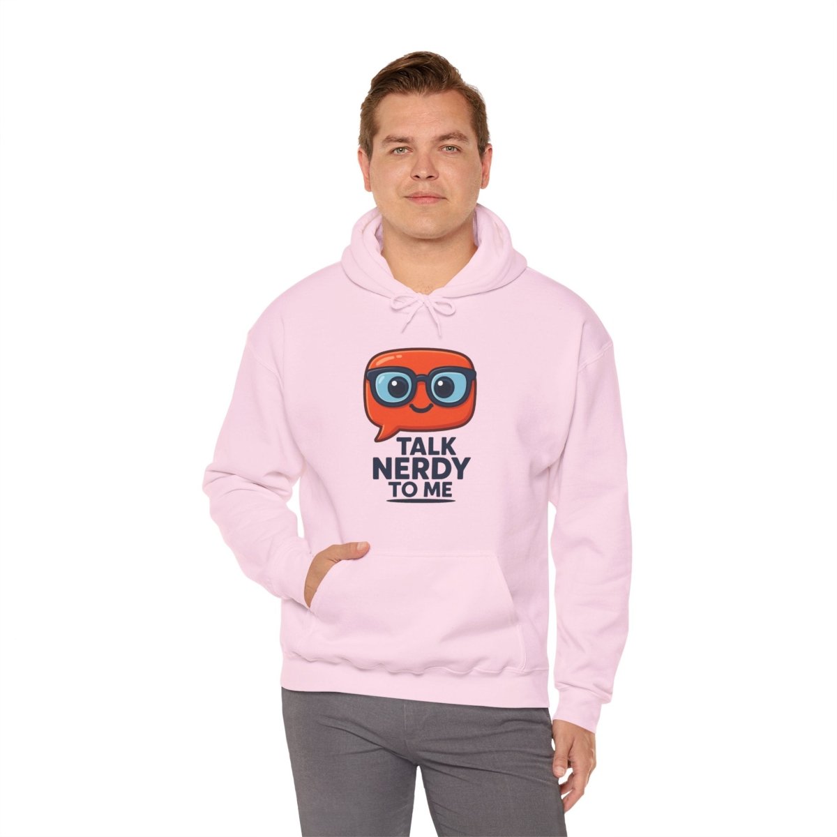 "Talk Nerdy To Me" Funny Hoodie for Geeky Friends, Gift for Gamers, Trendy Sweatshirt, Hoodie for Nerds - AI Tee Hero
