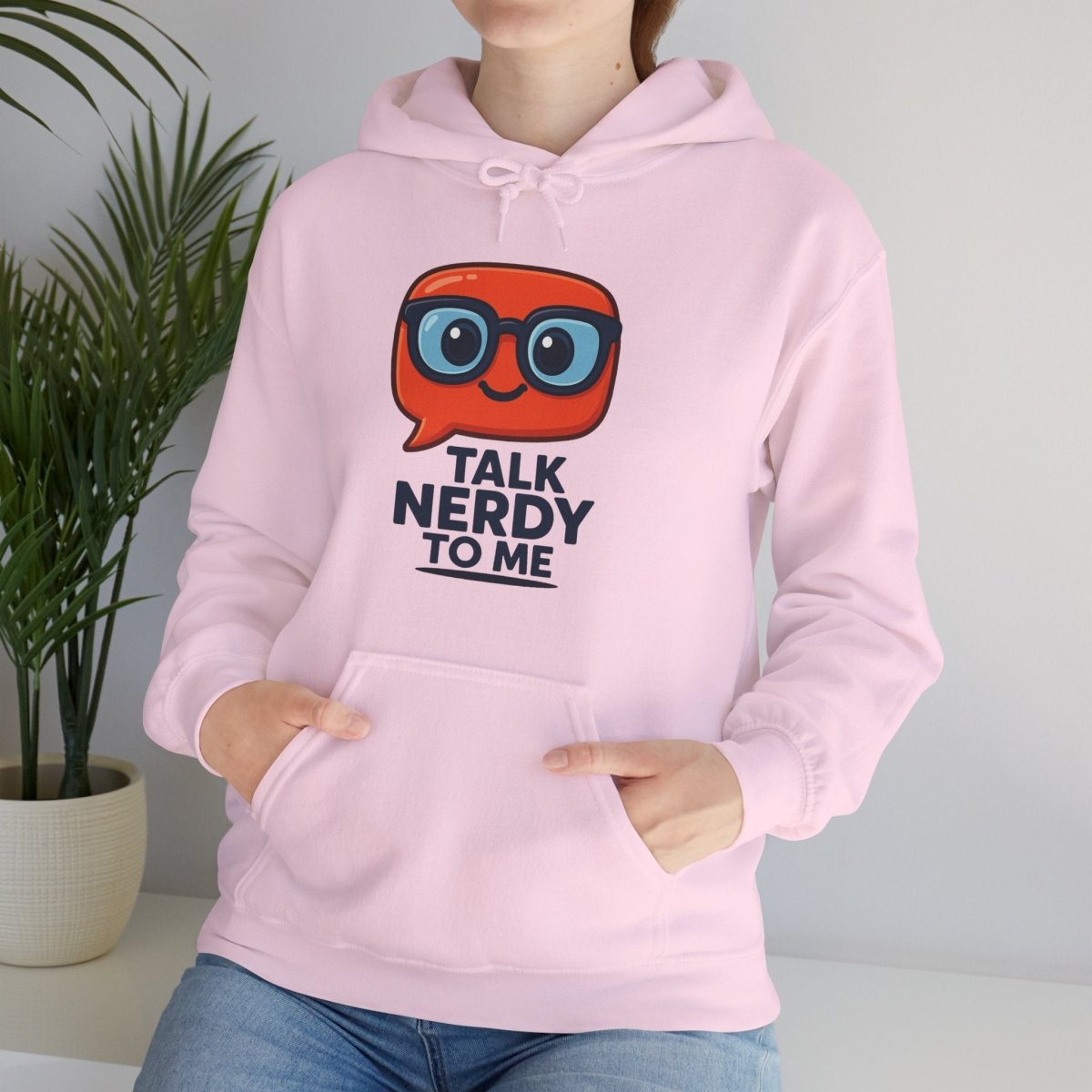 "Talk Nerdy To Me" Funny Hoodie for Geeky Friends, Gift for Gamers, Trendy Sweatshirt, Hoodie for Nerds - AI Tee Hero
