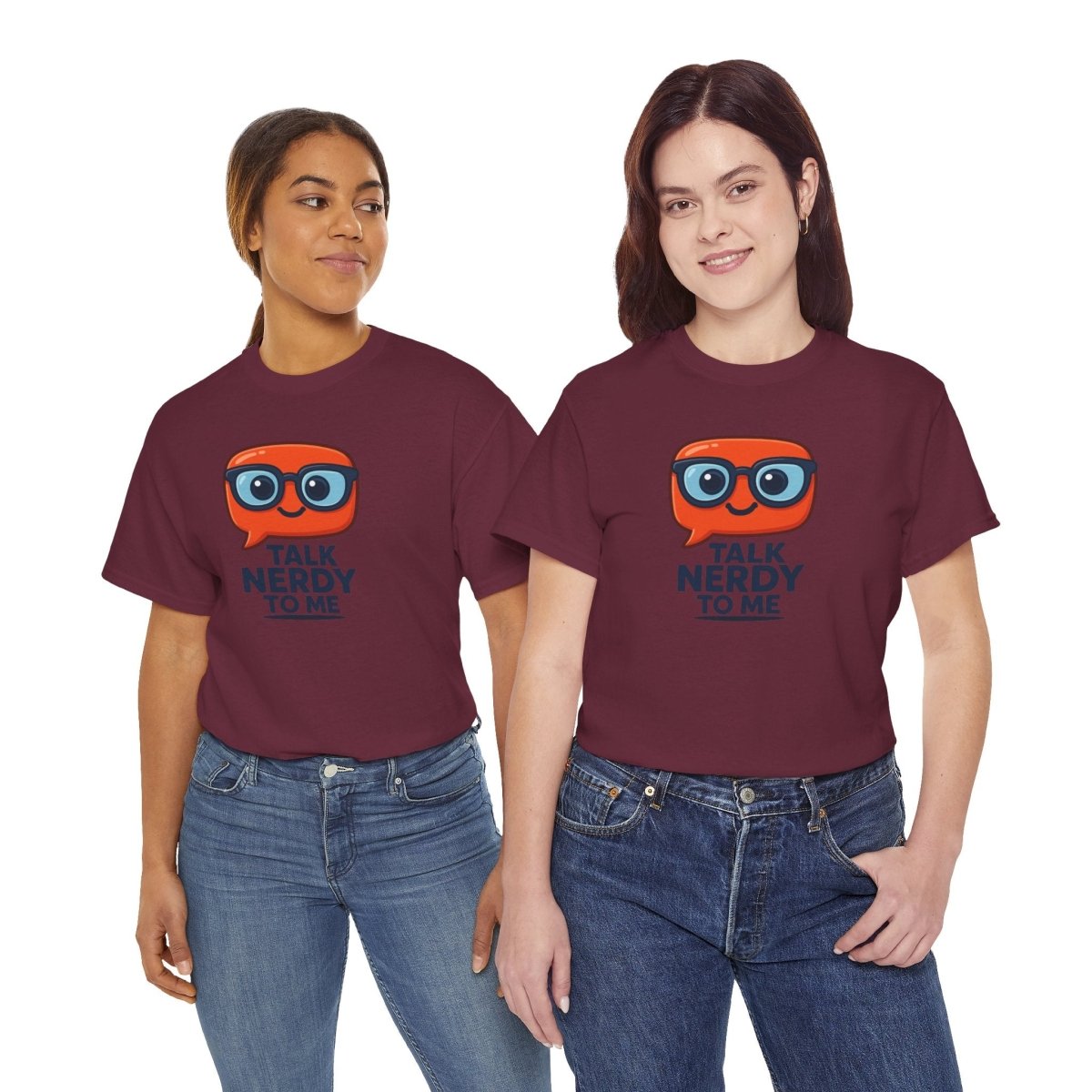 "Talk Nerdy to Me" Geeky Humor T-Shirt, Fun Cotton Tee, Nerdy Gift, Unisex Graphic Tee, Casual Everyday Wear - AI Tee Hero