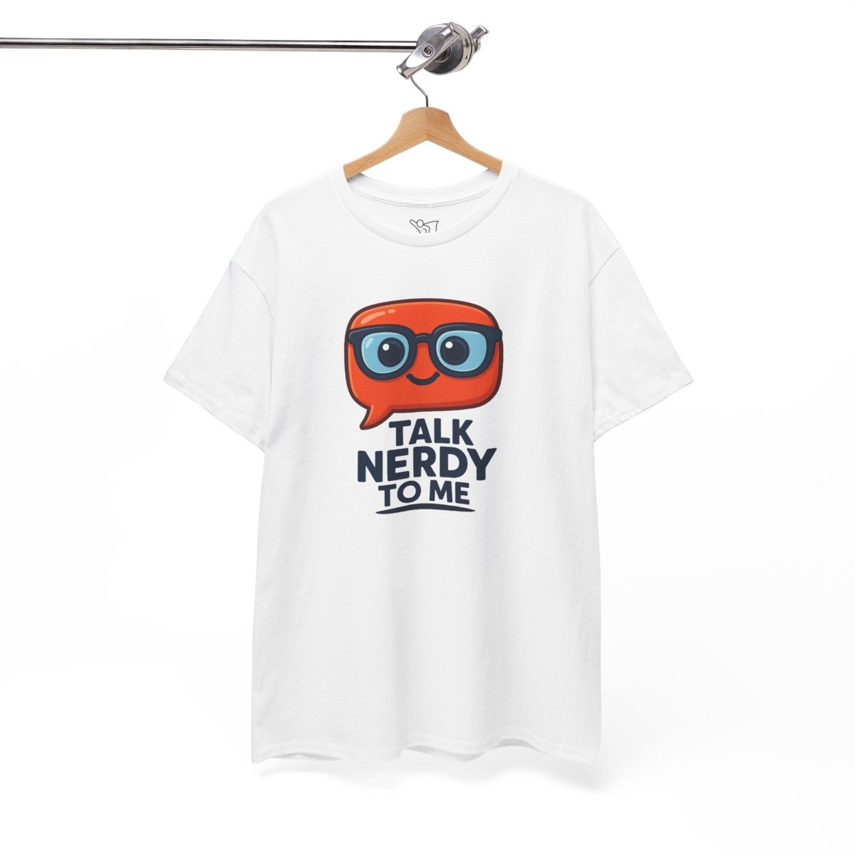 "Talk Nerdy to Me" Geeky Humor T-Shirt, Fun Cotton Tee, Nerdy Gift, Unisex Graphic Tee, Casual Everyday Wear - AI Tee Hero